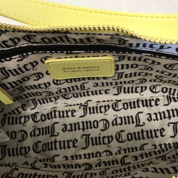 Juicy Couture Yellow Pear Emboss String of Pearls Shoulder Bag &  Wallet NWT - Picture 4 of 5